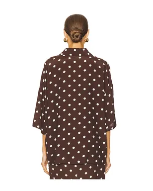 HEMANT AND NANDITA POLKA DOT オーバーサイズシャツ - サムネイル3