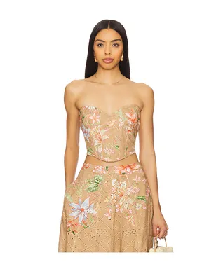 HEMANT AND NANDITA コルセットトップ - Tan,Neutral. - サムネイル1