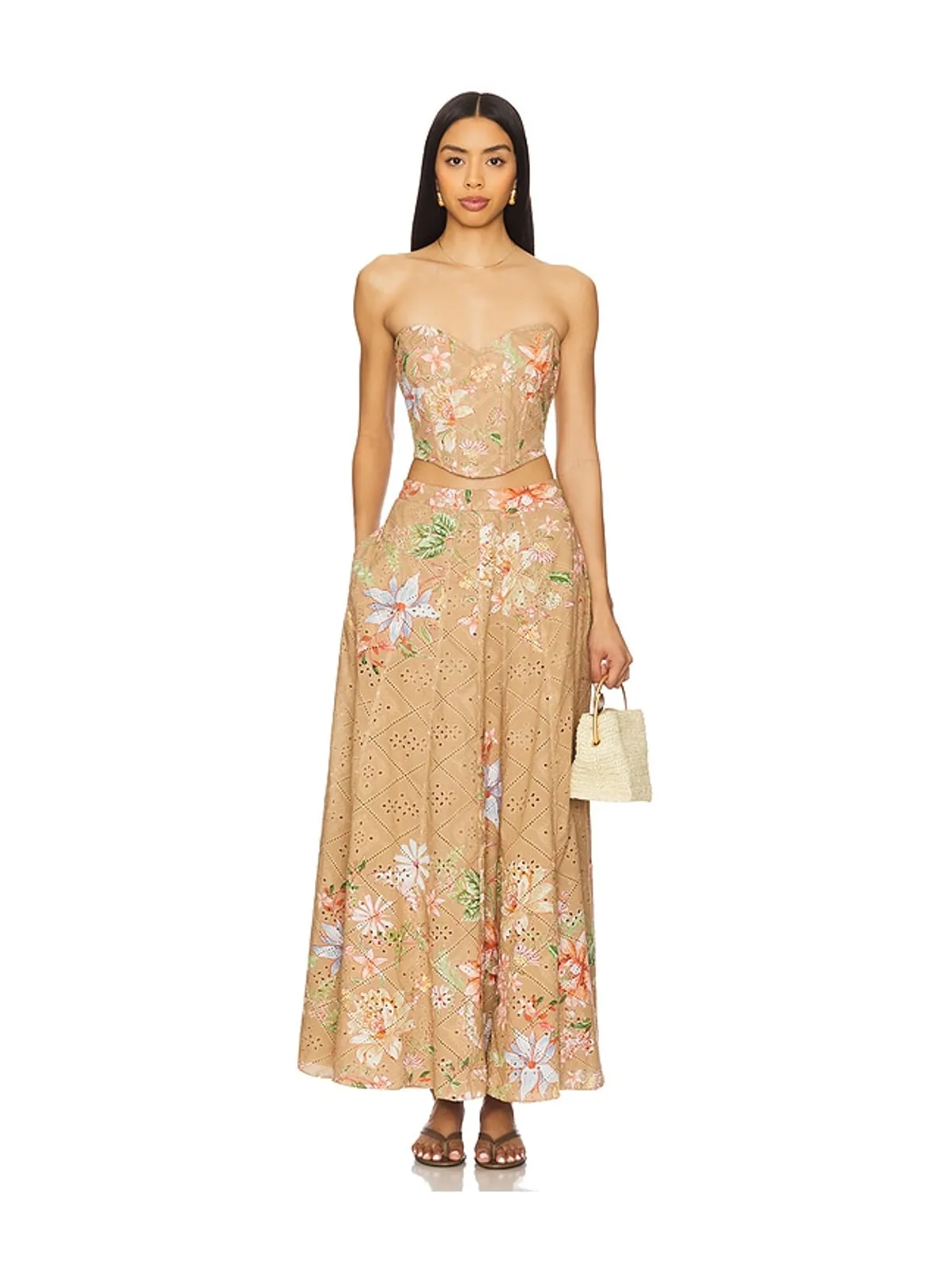 HEMANT AND NANDITA コルセットトップ - Tan,Neutral. - 画像4