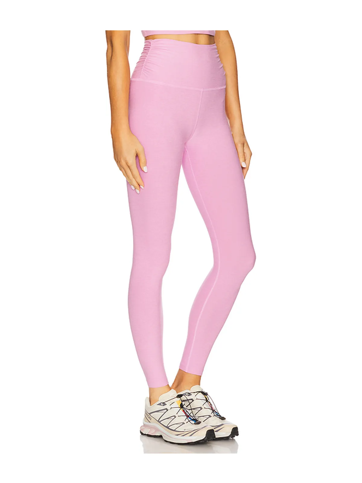 Beyond Yoga SPACEDYE RAISE THE BARRE SHIRRED レギンス - 画像2