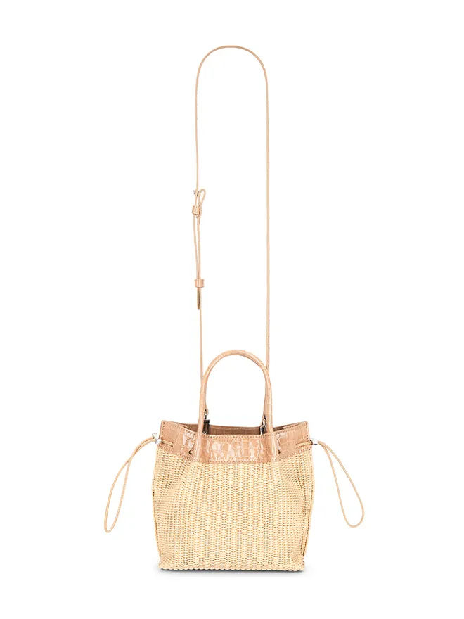 BY FAR BY FAR BABY KAYLA RAFFIA & CROCO EMBOSSED バッグの商品画像