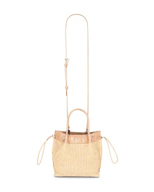 BY FAR BABY KAYLA RAFFIA & CROCO EMBOSSED バッグ - サムネイル1