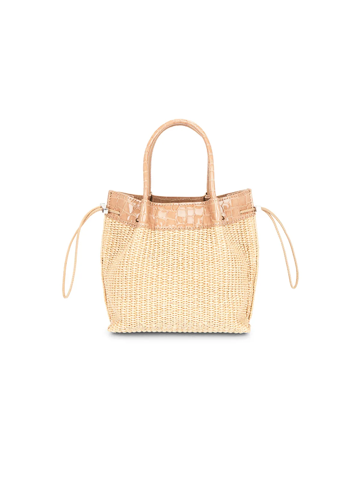 BY FAR BABY KAYLA RAFFIA & CROCO EMBOSSED バッグ - 画像2