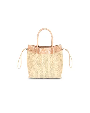 BY FAR BABY KAYLA RAFFIA & CROCO EMBOSSED バッグ - サムネイル3