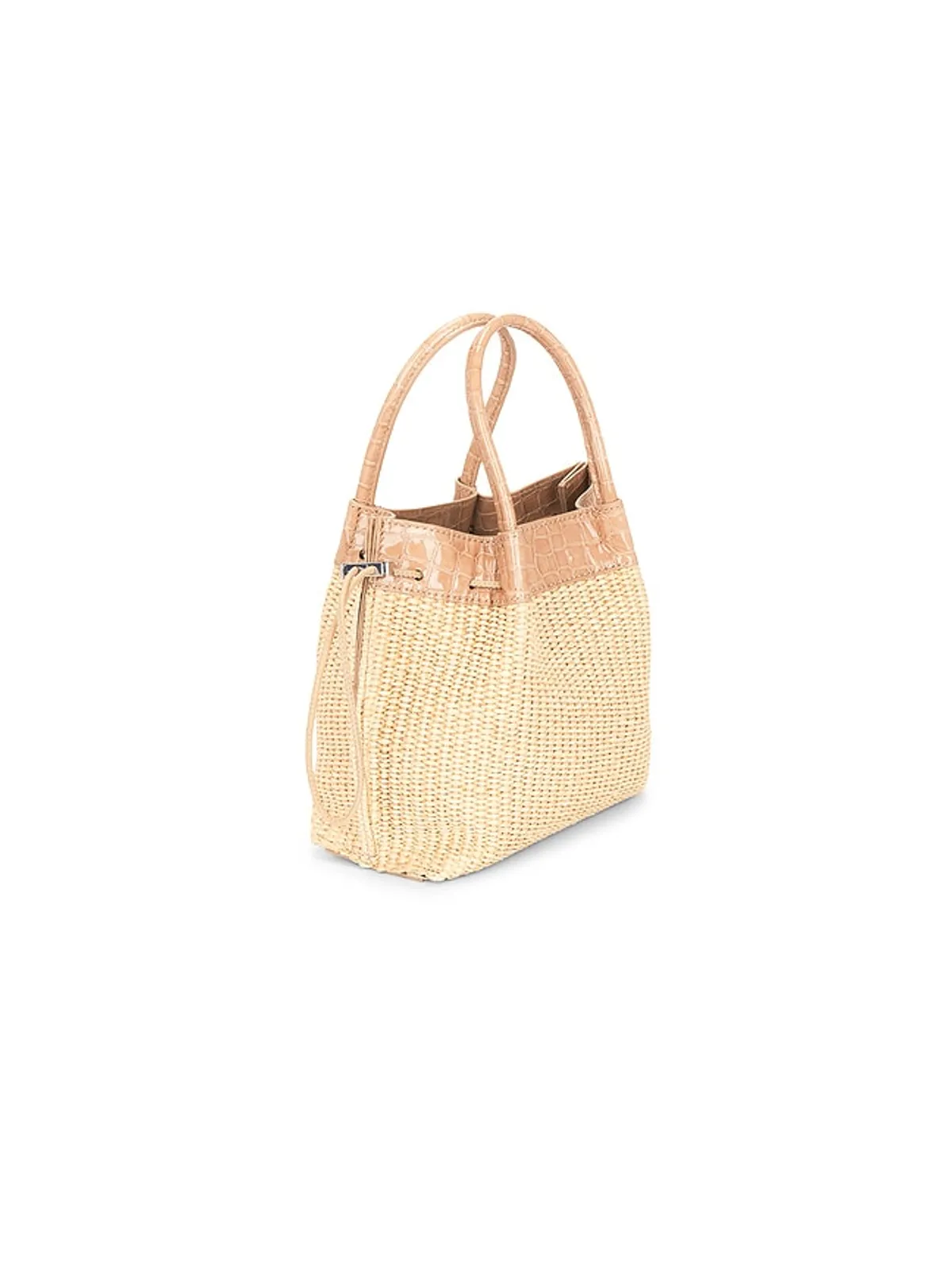 BY FAR BABY KAYLA RAFFIA & CROCO EMBOSSED バッグ - 画像4