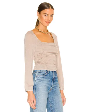 BCBGeneration LUREX SQUARE NECK トップ - サムネイル2