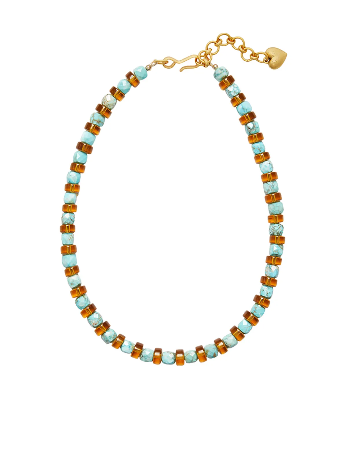 Brinker + Eliza ASTRID ネックレス - Brown,Teal. - 画像1