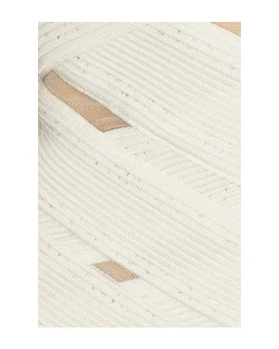 BALMAIN THIN STRAPS STRIPES VISCOSE KNIT ドレス - サムネイル4