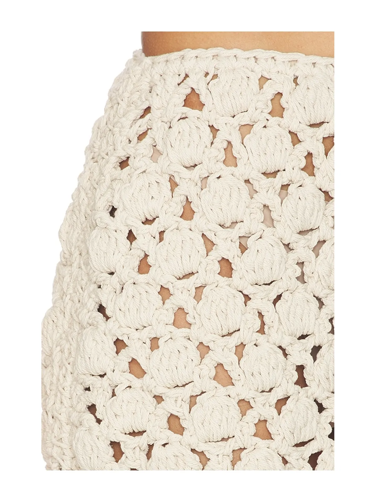 BALMAIN CROCHET COTTON KNIT スカート - 画像6