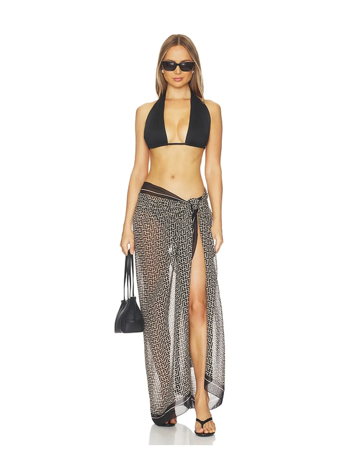 BALMAIN Monogramme Cover Up Pareo - 画像6