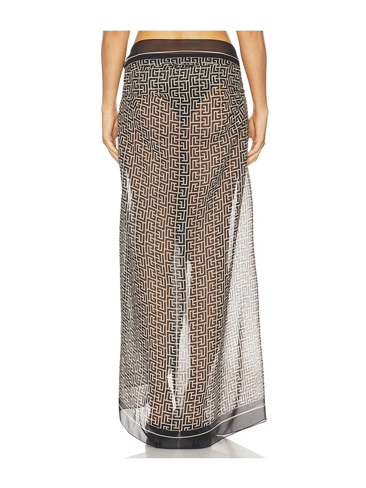 BALMAIN Monogramme Cover Up Pareo - 画像4