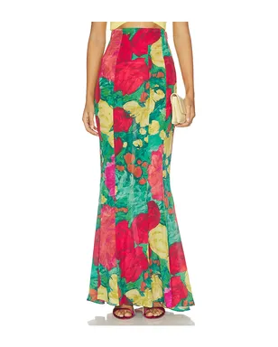 BALMAIN ROSES スカート - Red,Green. - サムネイル1