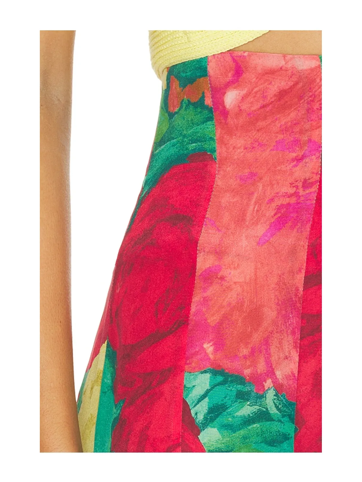 BALMAIN ROSES スカート - Red,Green. - 画像6