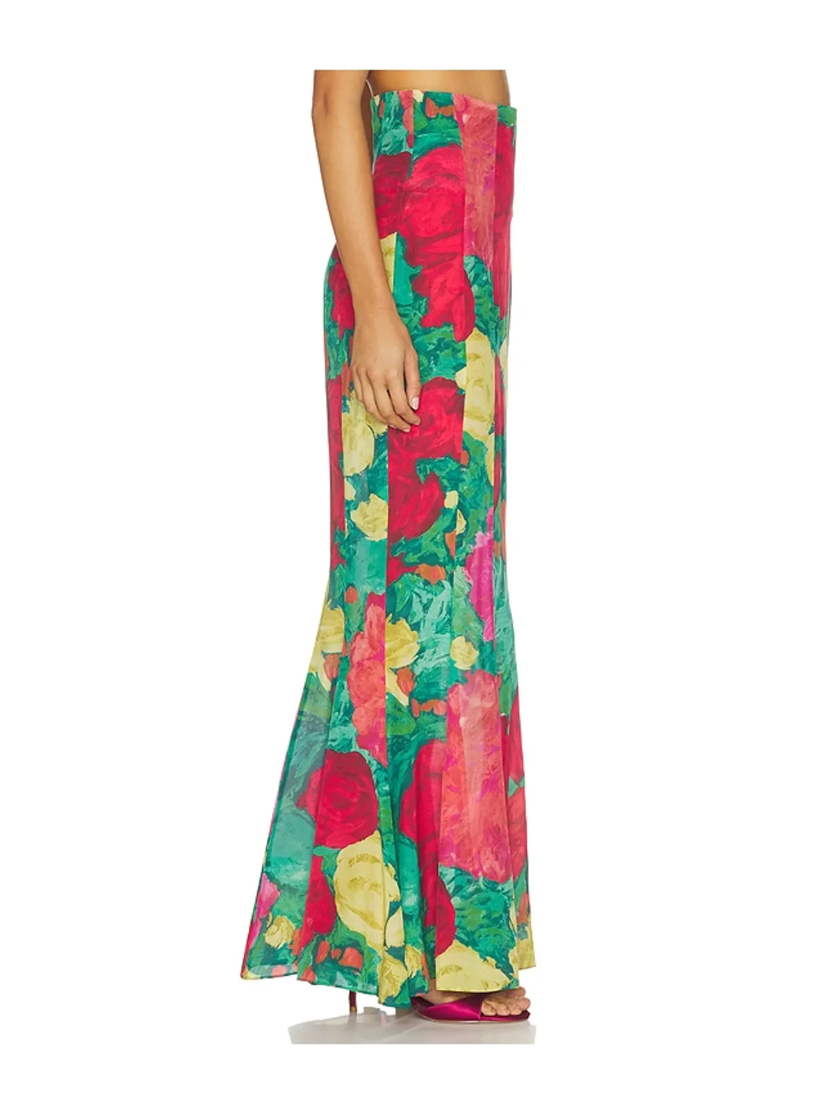 BALMAIN ROSES スカート - Red,Green. - 画像3
