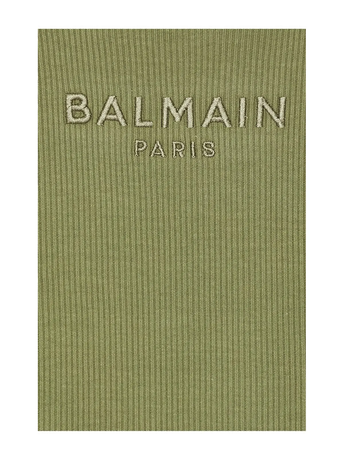 BALMAIN SMALL BALMAIN PARIS EMBROIDERED JERSEY TANK トップ - 画像5