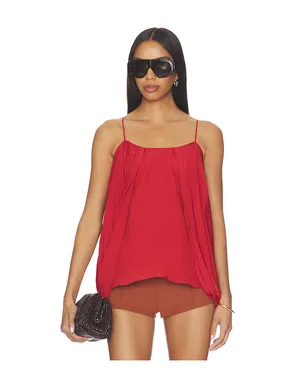 BALMAIN THIN STRAPS DRAPED CREPE トップ - サムネイル1