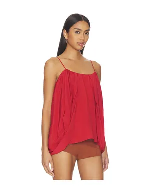 BALMAIN THIN STRAPS DRAPED CREPE トップ - サムネイル2