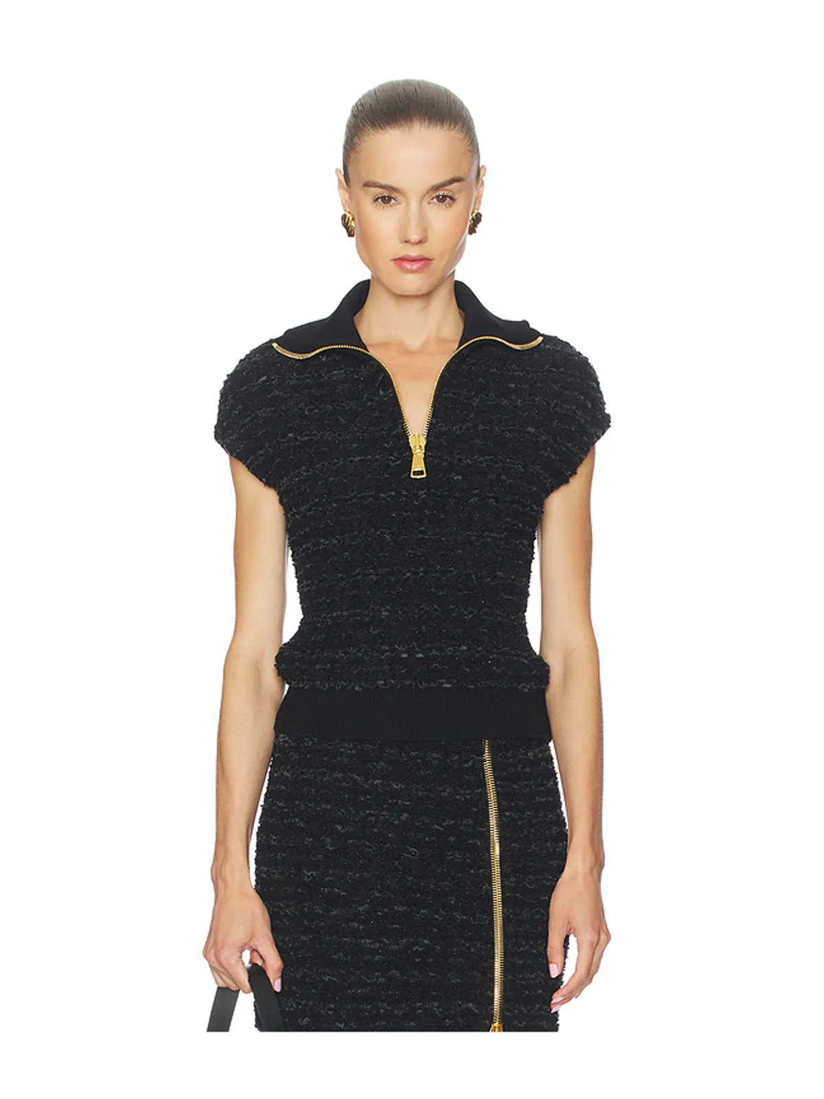 BALMAIN ZIPPED ショートスリーブトップ - 画像1