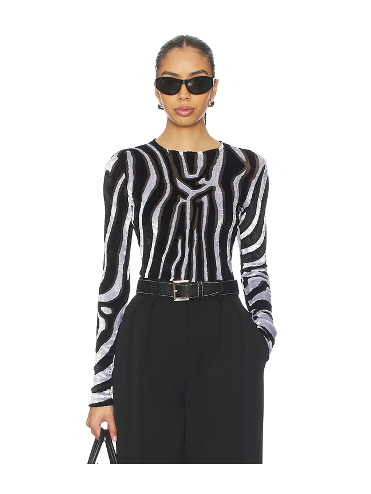 BALMAIN Zebra Bodycon Top - 画像1