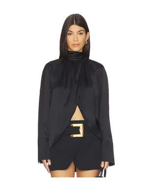 BALMAIN DRAPPED SILK ブラウス - サムネイル1
