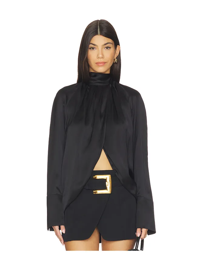 BALMAIN BALMAIN DRAPPED SILK ブラウスの商品画像