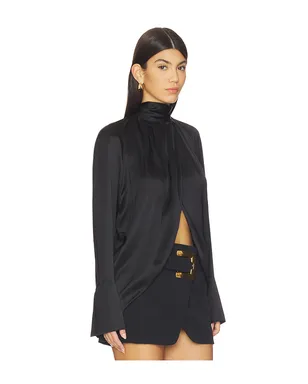 BALMAIN DRAPPED SILK ブラウス - サムネイル2