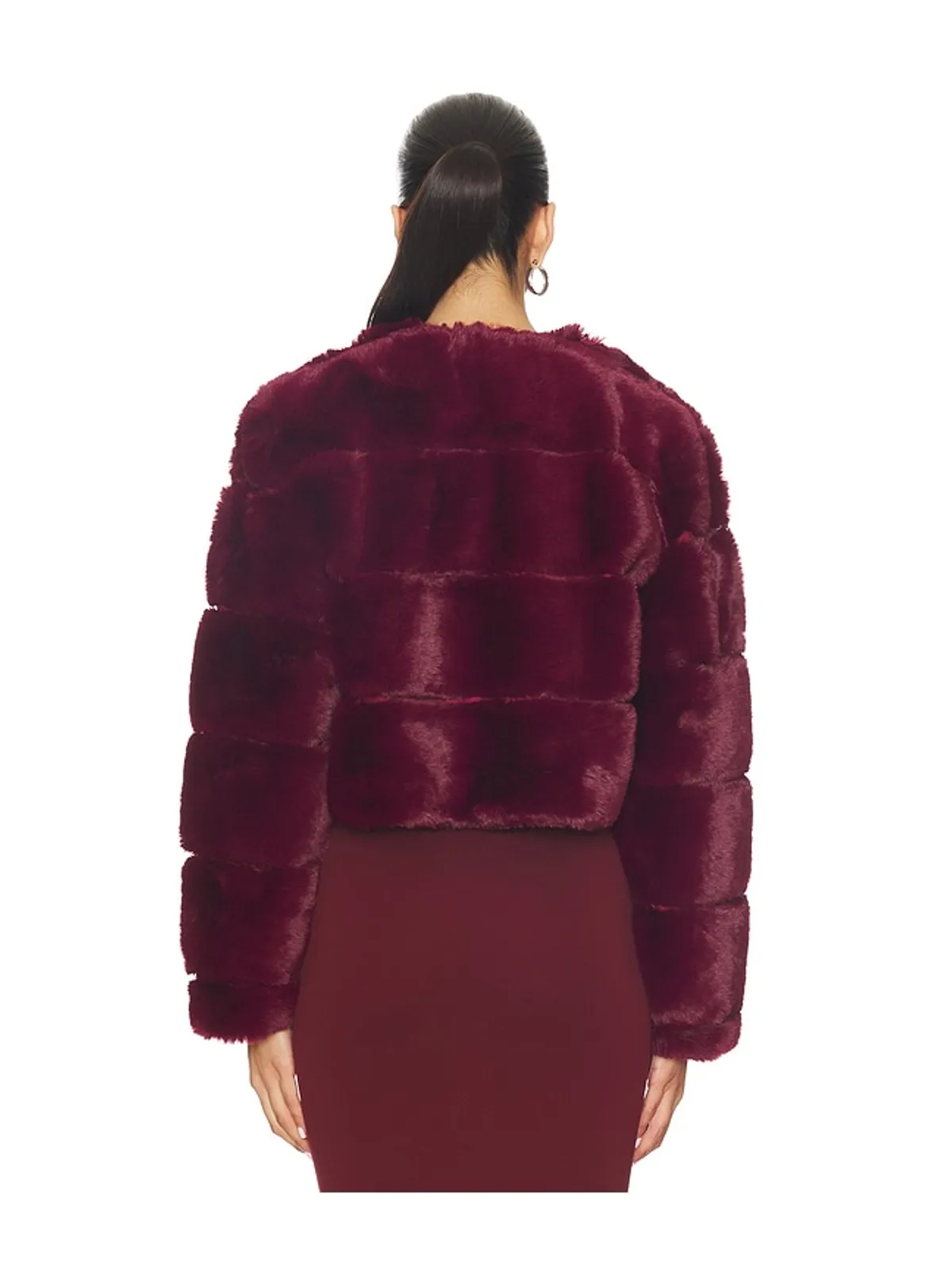 BLANKNYC クロップドフェイクファーコート - 画像3
