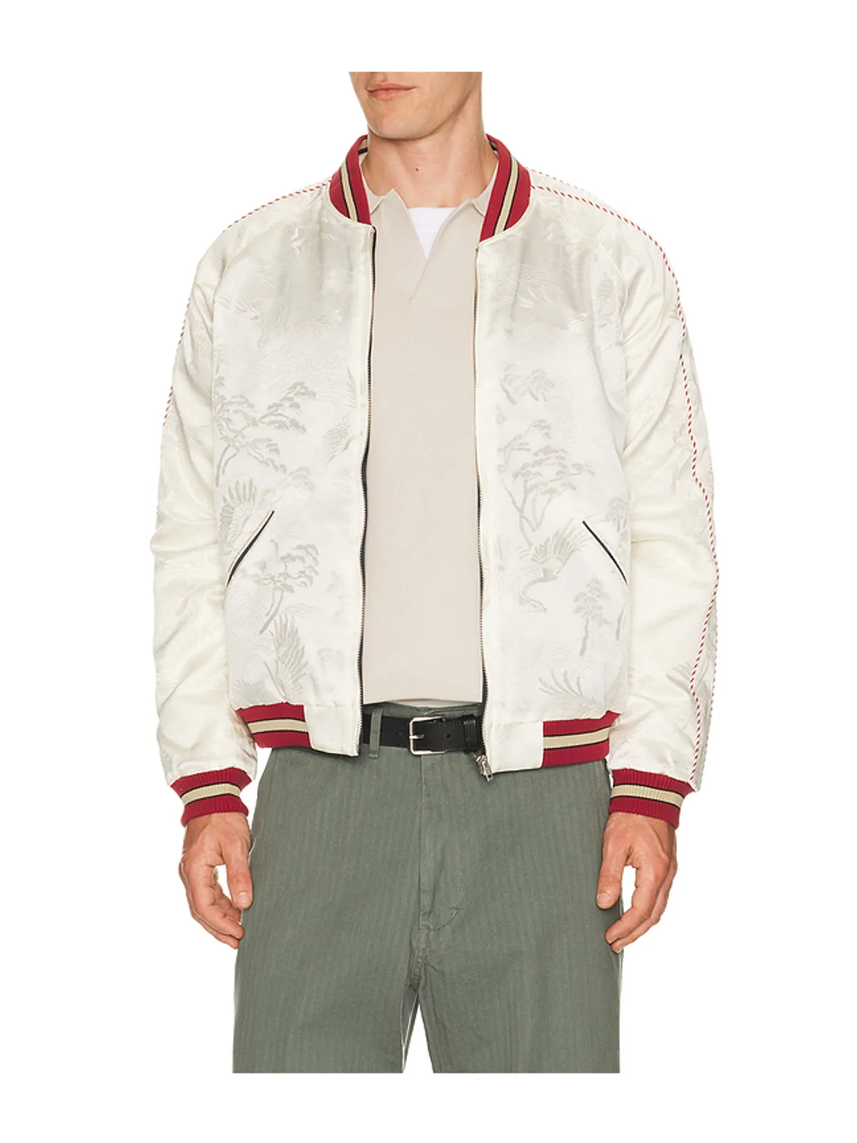Beams Plus ORIENTAL ジャケット - Navy,White. - 画像1