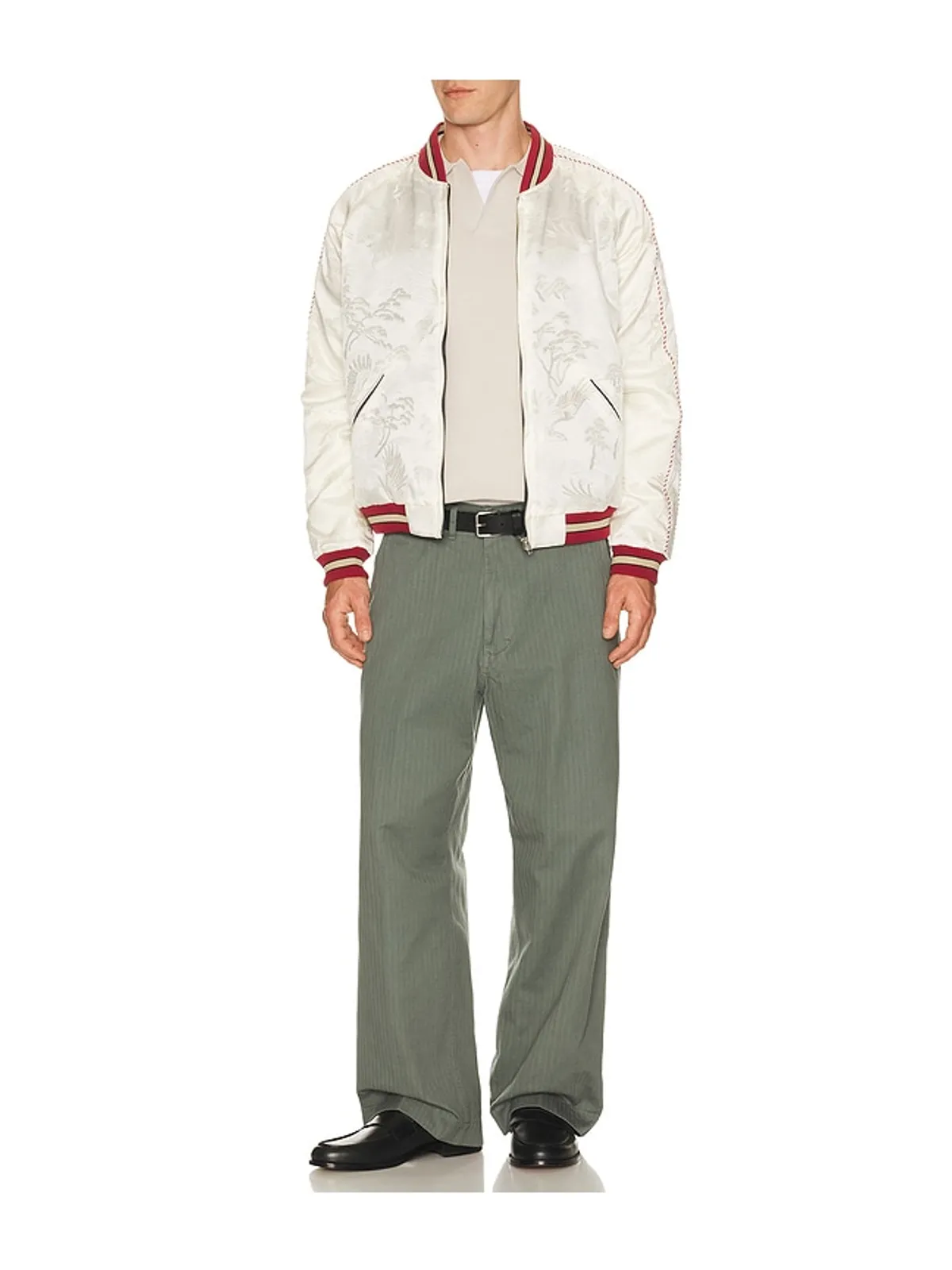 Beams Plus ORIENTAL ジャケット - Navy,White. - 画像5