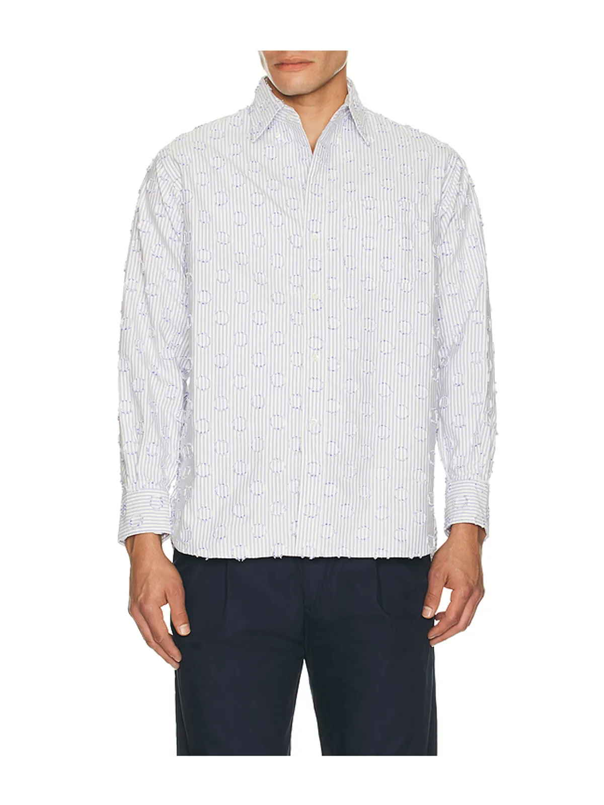 Beams Plus BURNOUT DOT シャツ - 画像1