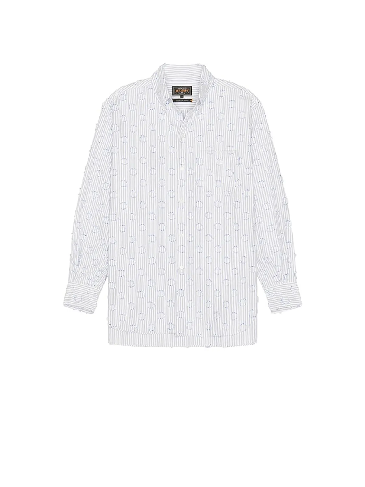 Beams Plus BURNOUT DOT シャツ - 画像3