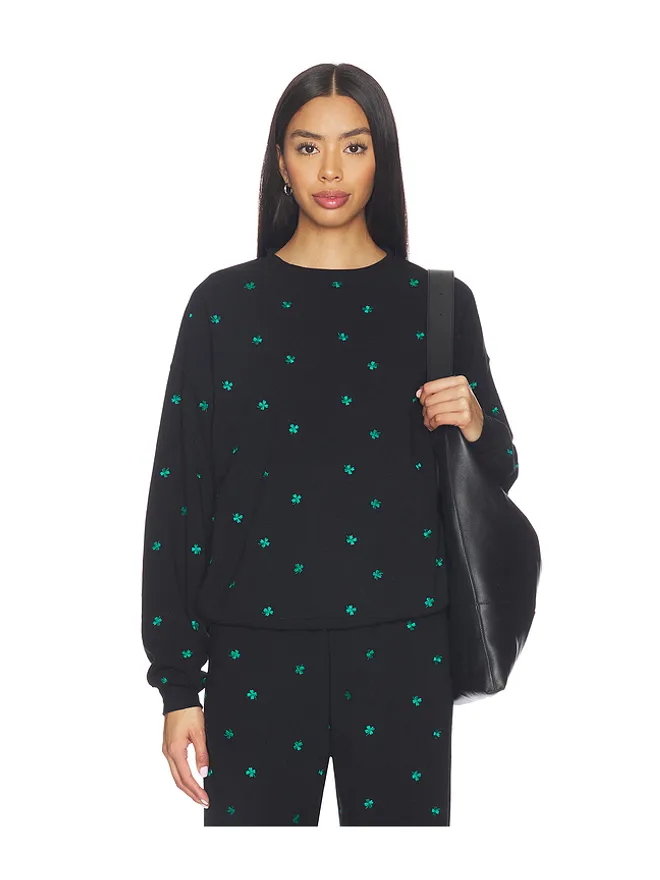 BEACH RIOT BEACH RIOT DEVY オーバーサイズセーター - Black,Green.の商品画像
