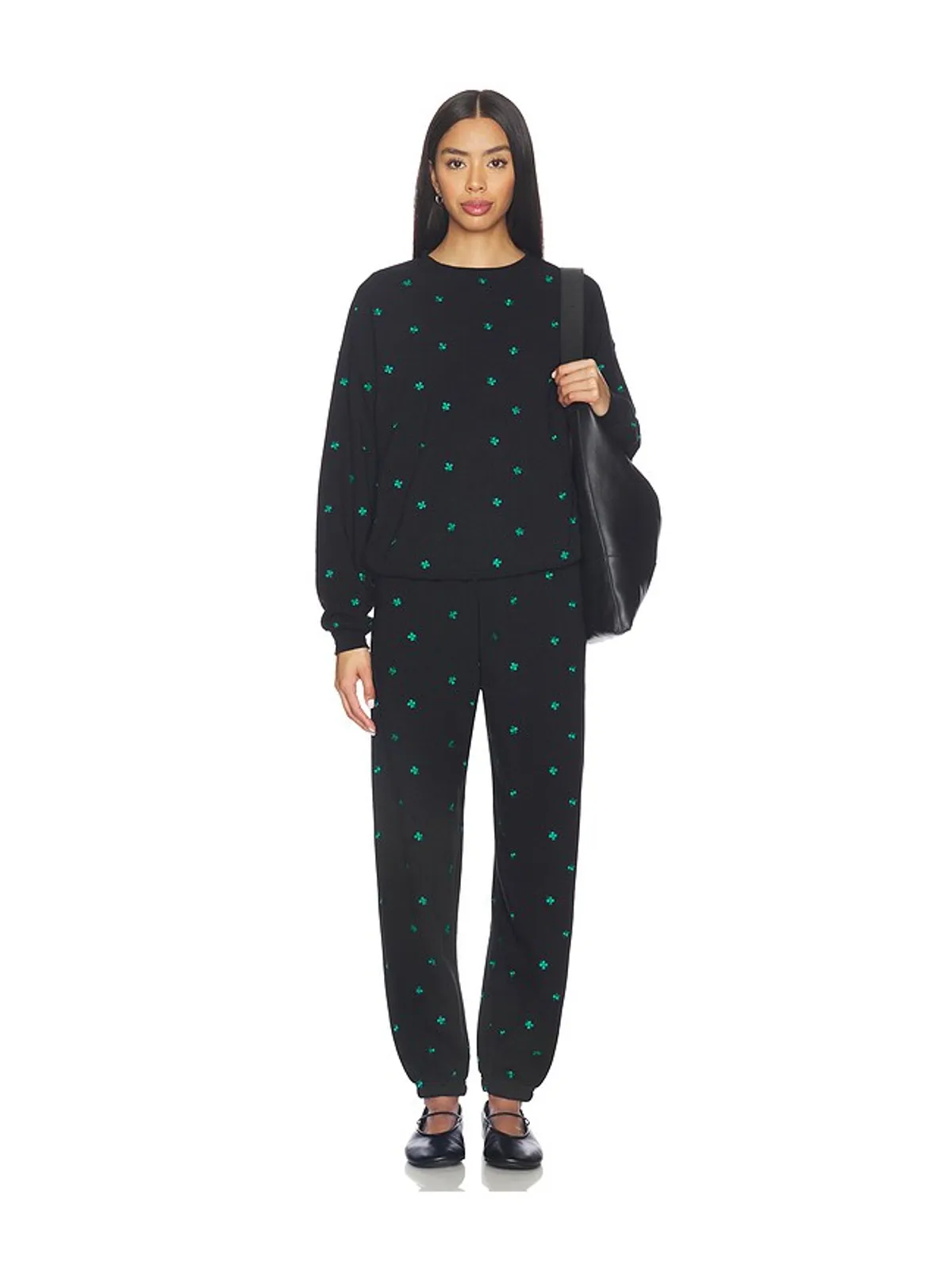 BEACH RIOT NASH スウェットパンツ - Black,Green. - 画像5