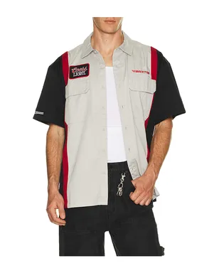 Brixton COORS シャツ - Grey,Black. - サムネイル1