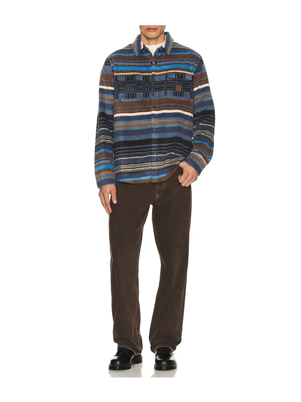 Brixton BOWERY Tシャツ - Slate,Brown. - 画像3