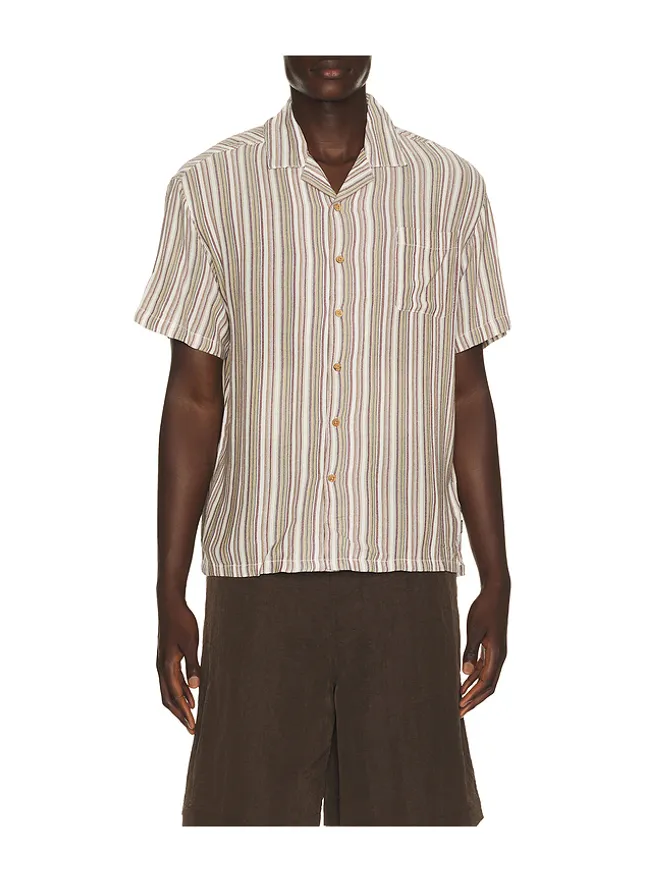 Brixton Brixton シャツ - Wine,Brown.の商品画像