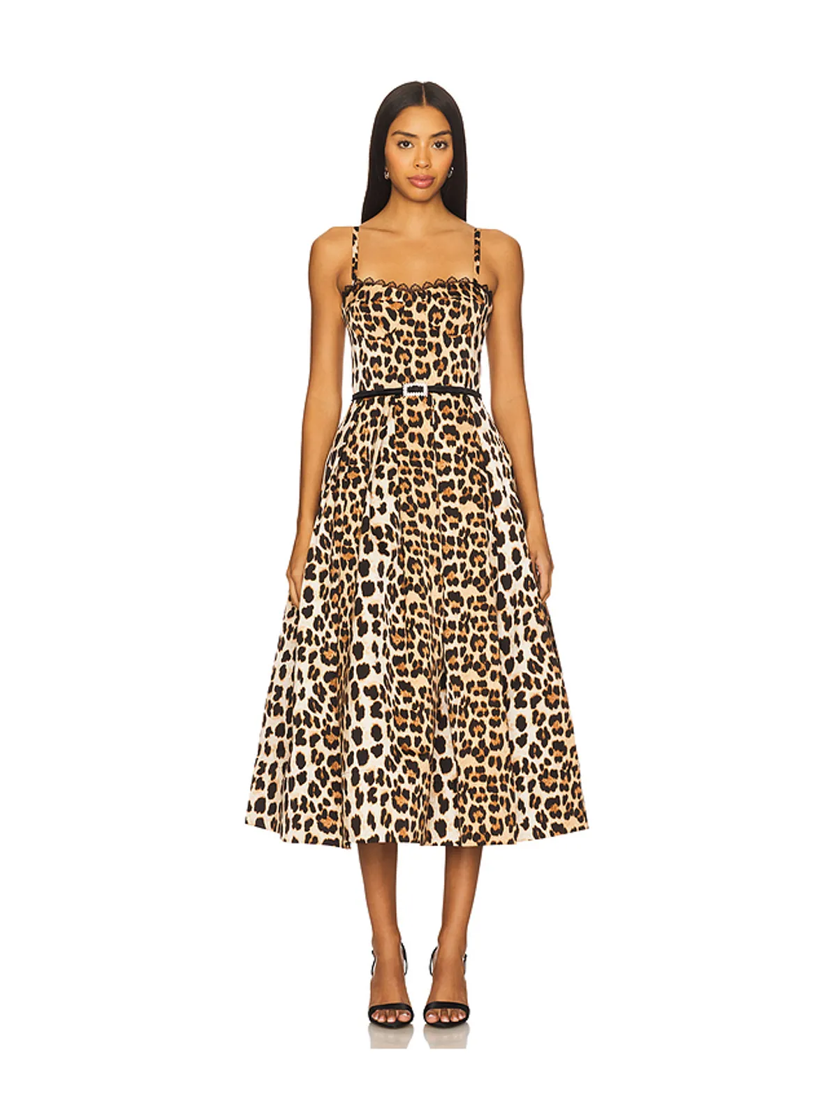 Bronx and Banco Inara Leopard Midi Dress - 画像1