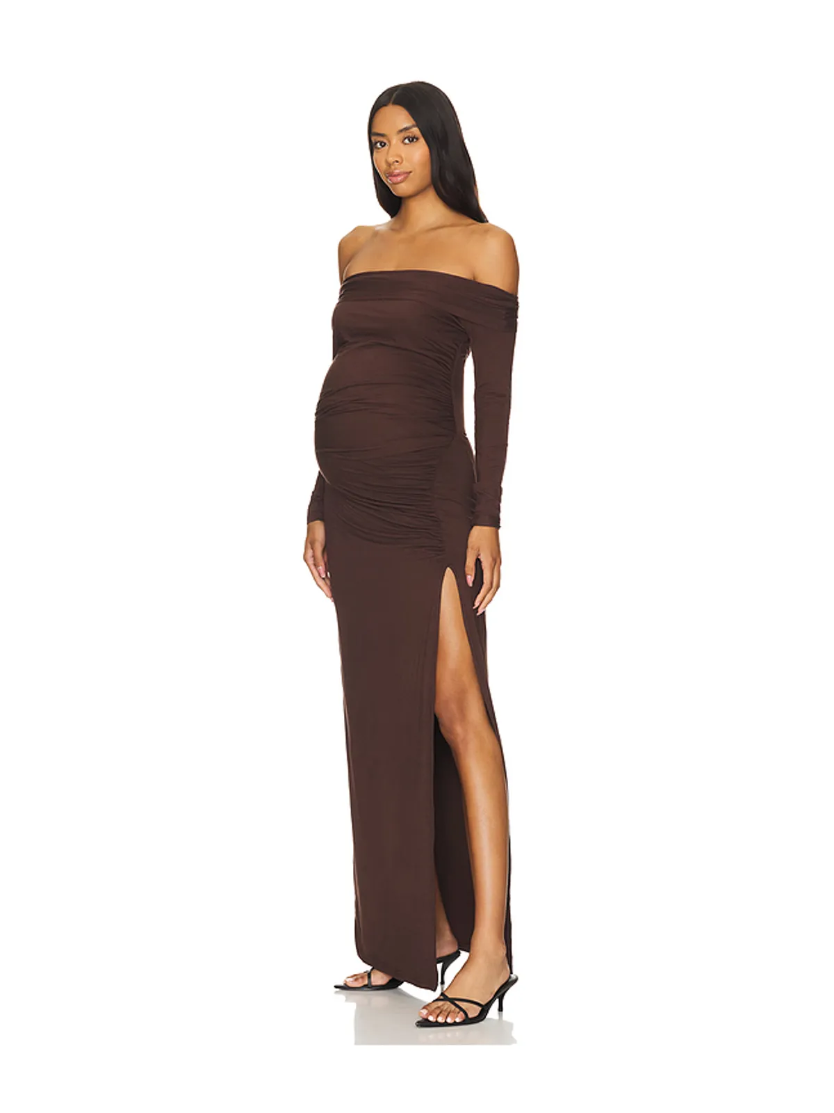 BUMPSUIT OFF THE SHOULDER EVENING ドレス - 画像1