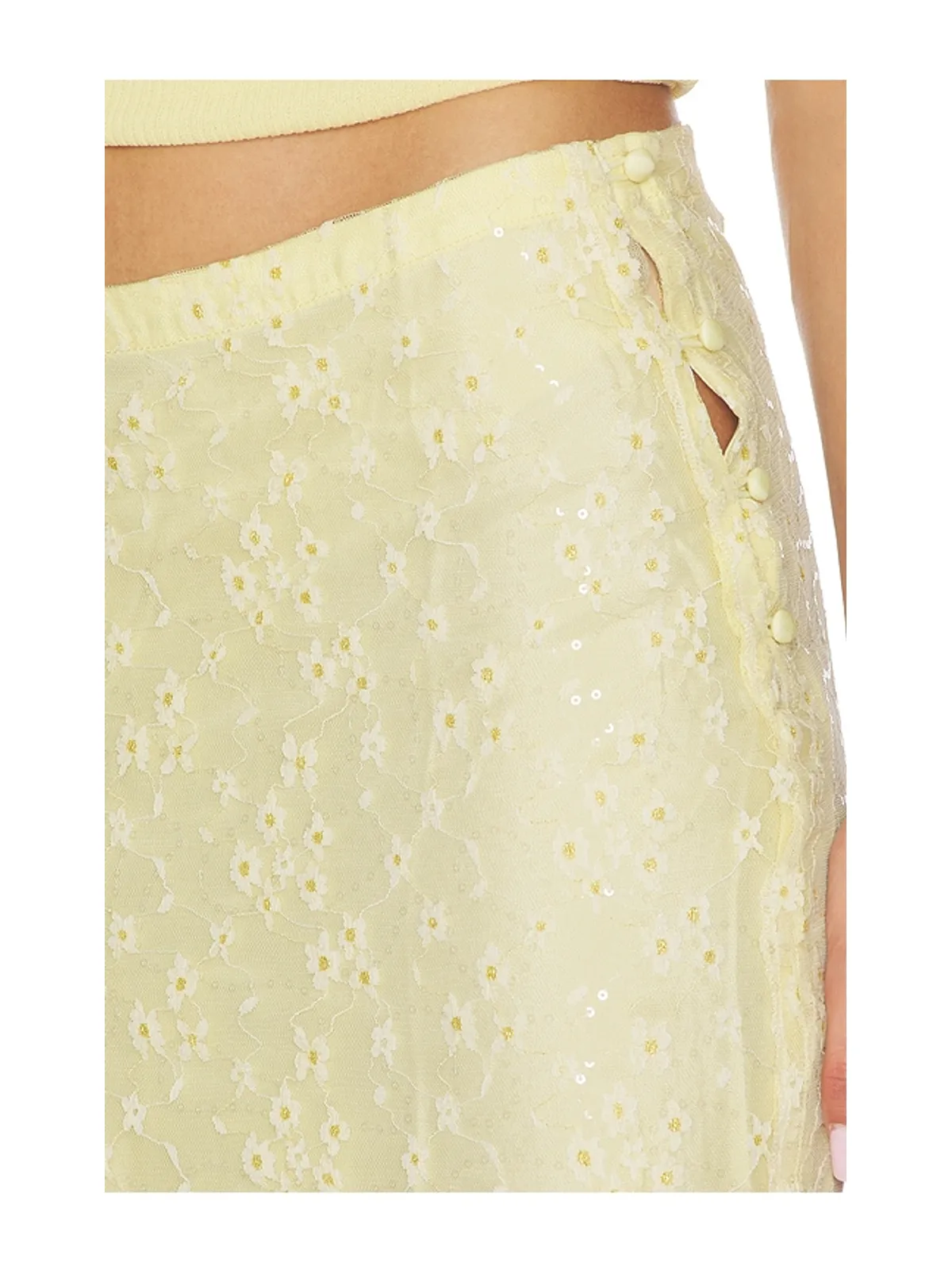 Bubish HAZEL SEQUIN LACE マキシスカート - 画像6