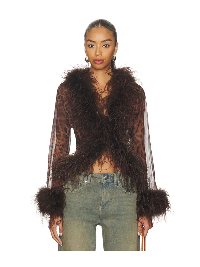 Bubish Bubish GIGI SHEER FEATHER ブラウスの商品画像