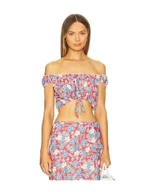 Bella Venice IZZY トップ - Red,Blue. - サムネイル1