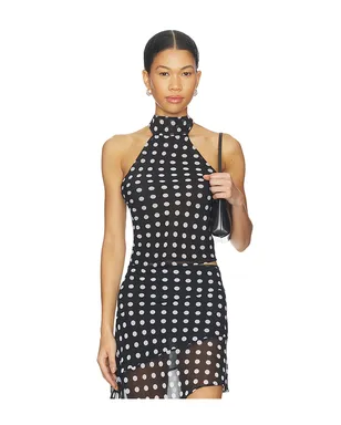 Bella Venice THE PIPER トップ - Black,White. - サムネイル1