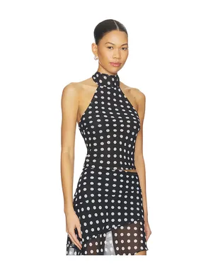 Bella Venice THE PIPER トップ - Black,White. - サムネイル2
