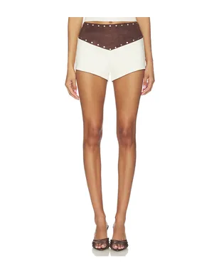 BY.DYLN ELIO MICRO ショートパンツ - Ivory,Brown. - サムネイル1
