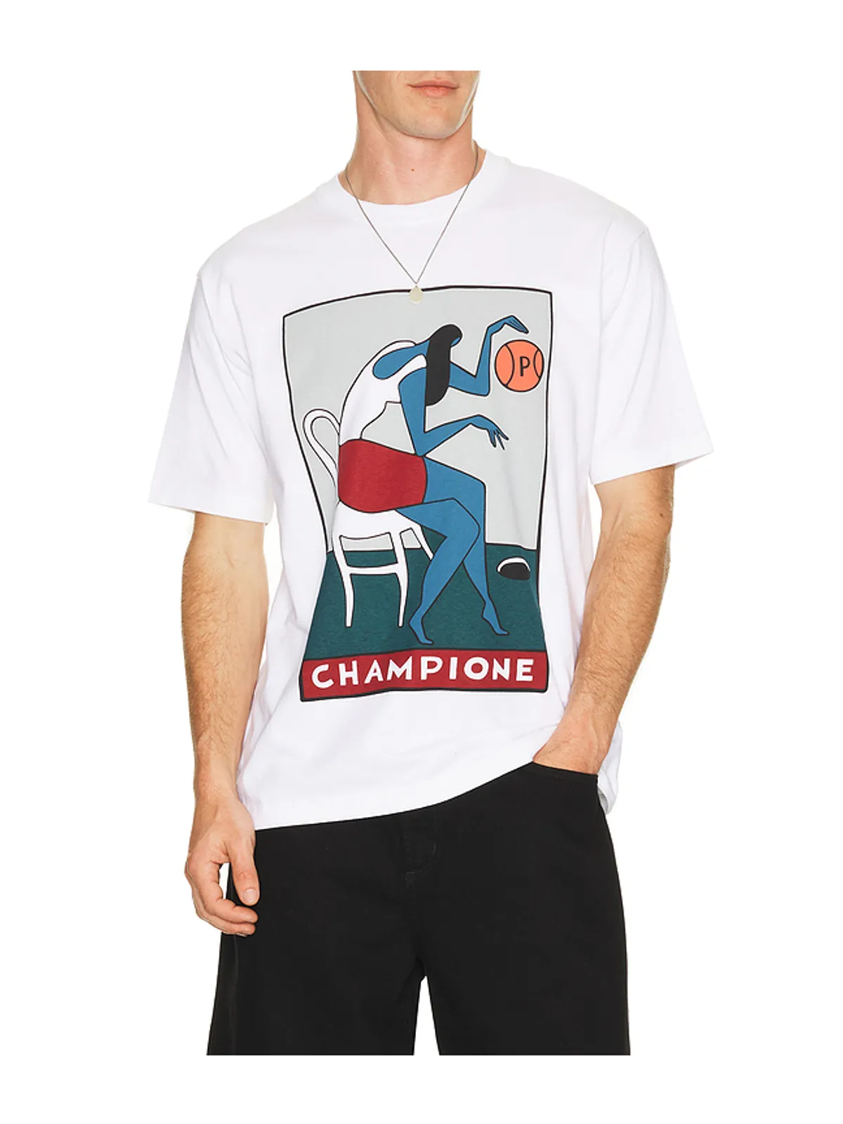 By Parra CHAMPIONE T-SHIRT ホワイト - 画像1