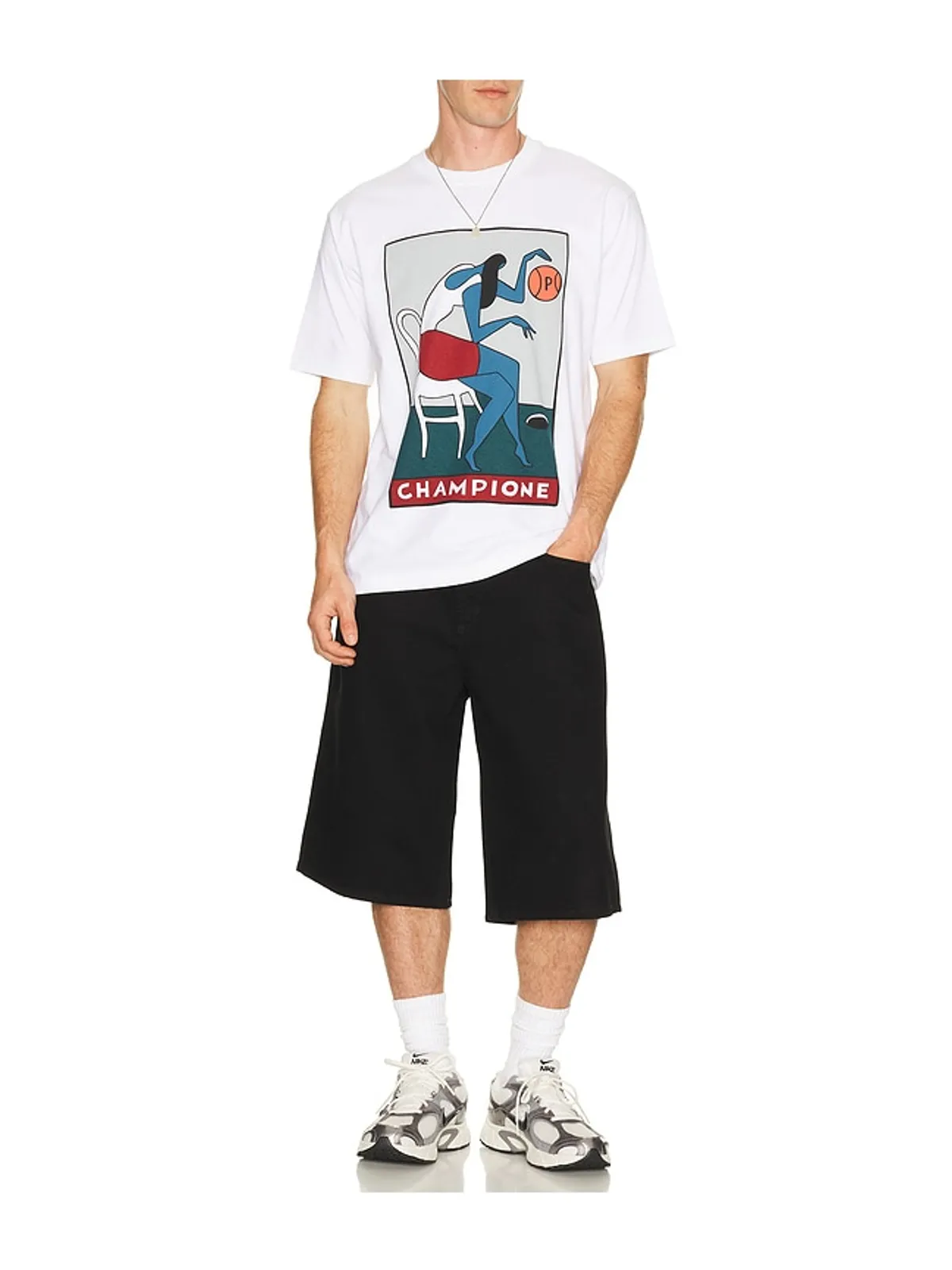 By Parra CHAMPIONE T-SHIRT ホワイト - 画像3