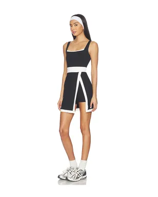 Gold Hinge ACTIVE DRESS アクティブミニドレス - Black,White. - サムネイル2