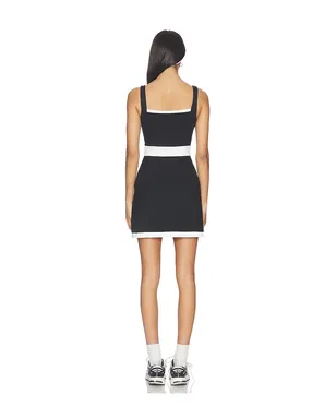 Gold Hinge ACTIVE DRESS アクティブミニドレス - Black,White. - サムネイル3