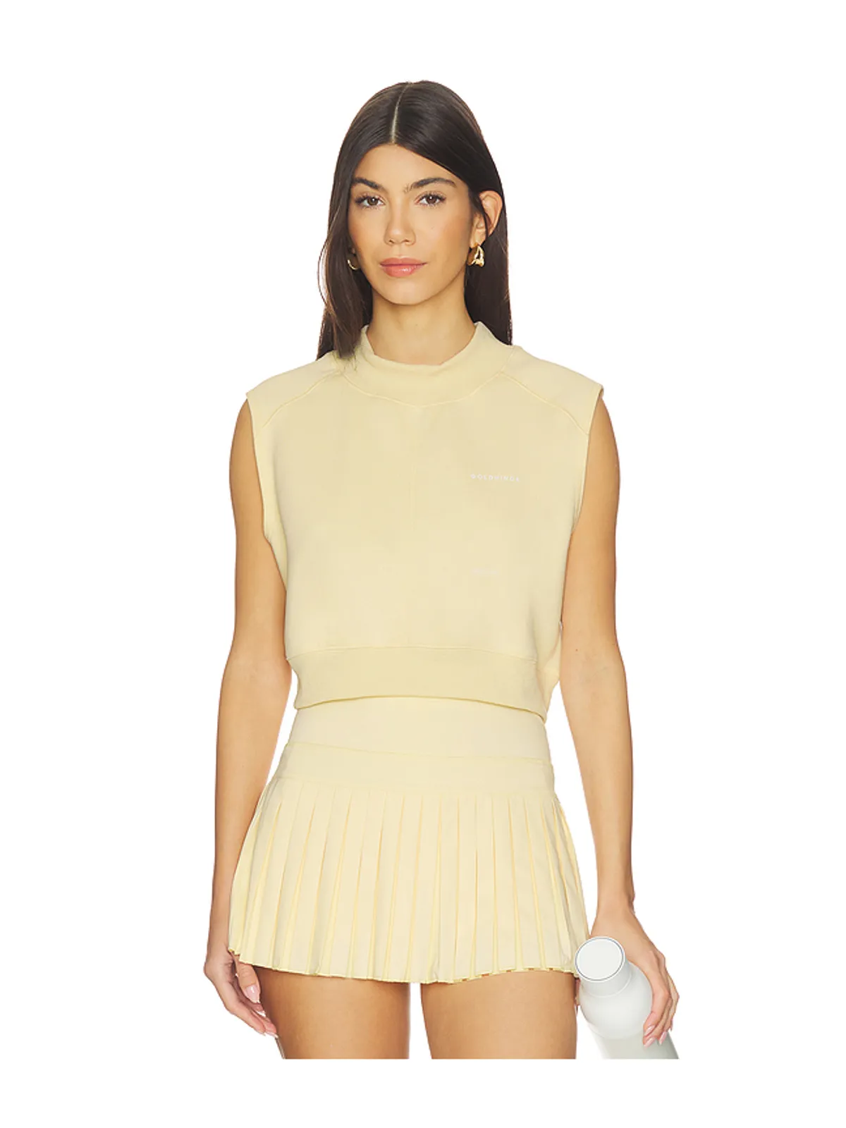 Gold Hinge MOCK NECK SLEEVELESS TOP モックネックノースリーブトップ - 画像1
