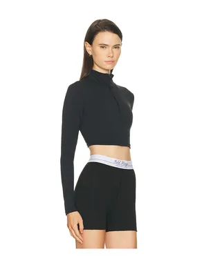 Gold Hinge ATHLETIC HALF ZIP CROP TOP アスレチックハーフジップ クロップトップ - サムネイル2